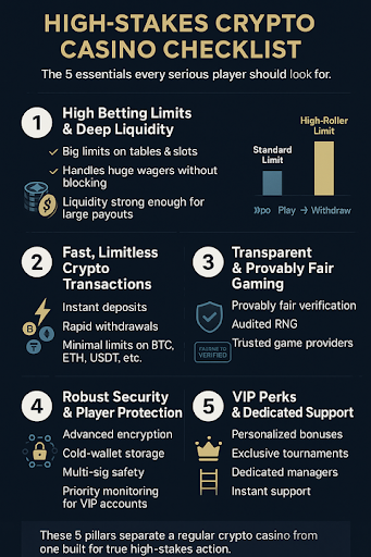 High stake crypto casino